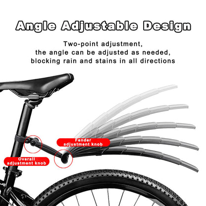 🔥2026 Hot Sale 50% OFF🔥Retractable & Adjustable Bicycle Mudguard Set