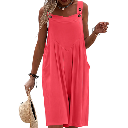 ⏳🔥LIMITED-TIME 50% OFF! 🌸 Sleeveless Wide-Leg Jumpsuit – Effortless Summer Style & Comfort ✨💃