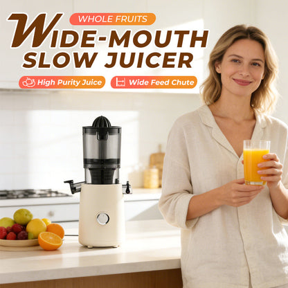 🔥Limited Time Offer 50%OFF⏰✨Wide-Mouth Slow Juicer for Whole Fruits