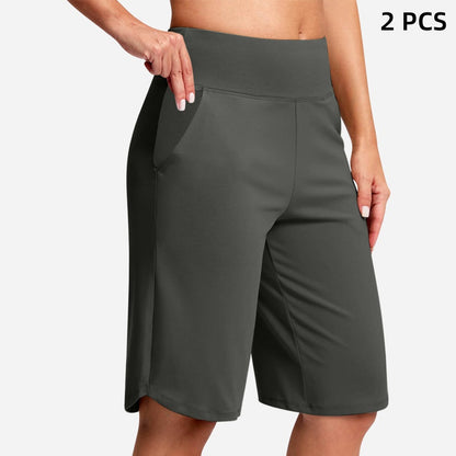 ⏰Last Day Sale 50% OFF🔥Women's High-Waist Yoga Shorts with Pockets