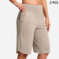 ⏰Last Day Sale 50% OFF🔥Women's High-Waist Yoga Shorts with Pockets