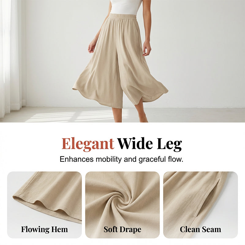⏰🔥LIMITED TIME 50% OFF! 👖 Women’s Lightweight Elastic Waist Crop Pants (S-3XL) – Comfortable, Flowy & Perfect for Casual Summer Outfits ✨🌿