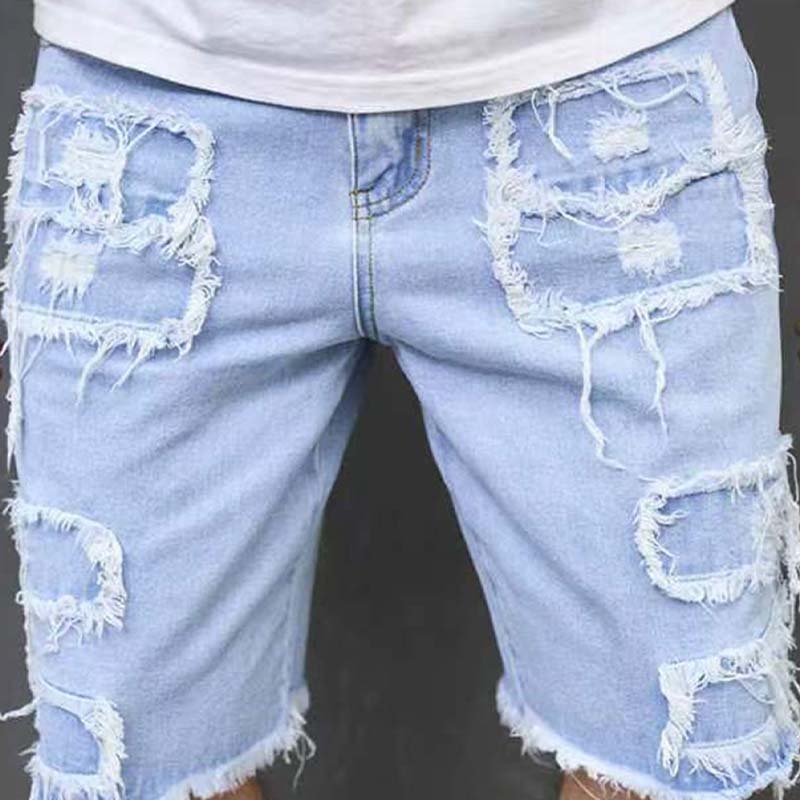⏳Time-Limited Special⏰Men's Ripped Denim Shorts with Frayed Details