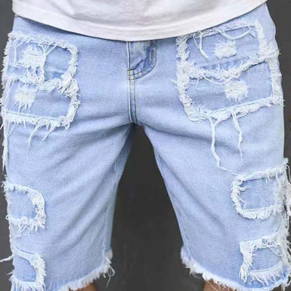 ⏳Time-Limited Special⏰Men's Ripped Denim Shorts with Frayed Details