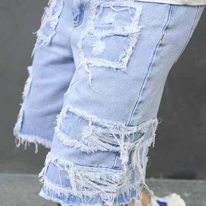 ⏳Time-Limited Special⏰Men's Ripped Denim Shorts with Frayed Details