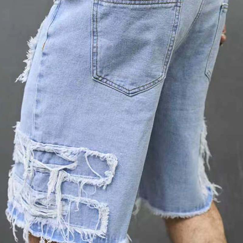 ⏳Time-Limited Special⏰Men's Ripped Denim Shorts with Frayed Details