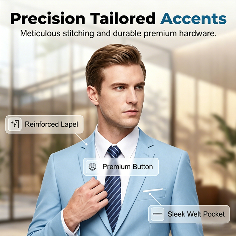 ✨👔50% OFF+FREE SHIPPING🔥Men's 2-piece modern fit business suit set