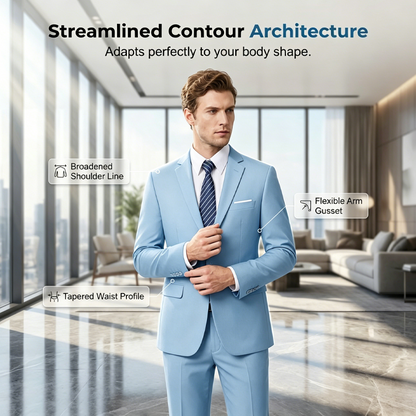 ✨👔50% OFF+FREE SHIPPING🔥Men's 2-piece modern fit business suit set
