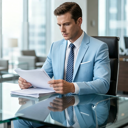 ✨👔50% OFF+FREE SHIPPING🔥Men's 2-piece modern fit business suit set