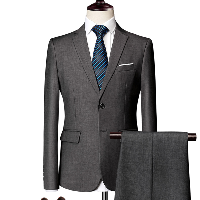 ✨👔50% OFF+FREE SHIPPING🔥Men's 2-piece modern fit business suit set