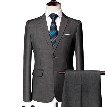✨👔50% OFF+FREE SHIPPING🔥Men's 2-piece modern fit business suit set