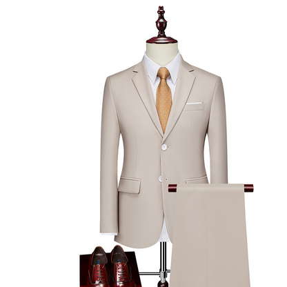 ✨👔50% OFF+FREE SHIPPING🔥Men's 2-piece modern fit business suit set