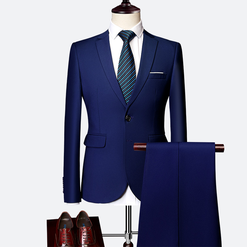 ✨👔50% OFF+FREE SHIPPING🔥Men's 2-piece modern fit business suit set