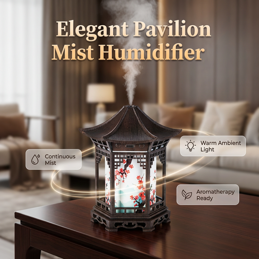 Elegant Pavilion Mist Humidifier🔥 More Than a Humidifier — It’s a Mood Upgrade