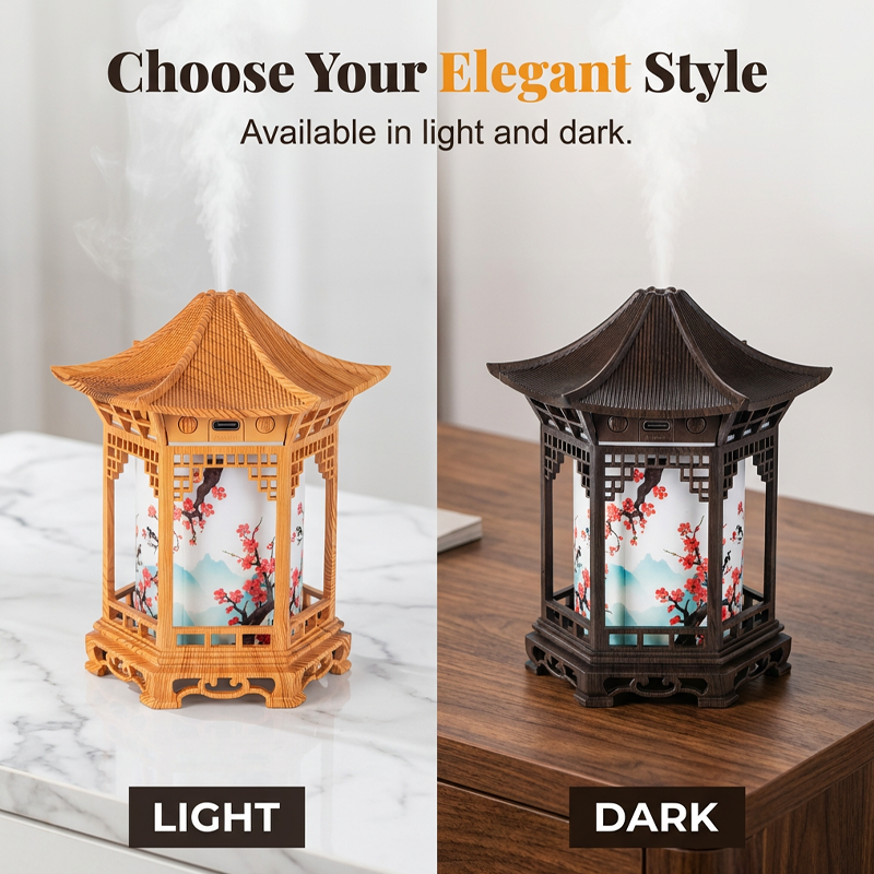 Elegant Pavilion Mist Humidifier🔥 More Than a Humidifier — It’s a Mood Upgrade