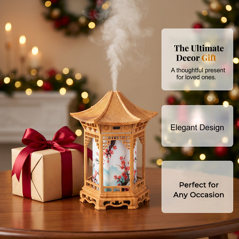 Elegant Pavilion Mist Humidifier🔥 More Than a Humidifier — It’s a Mood Upgrade