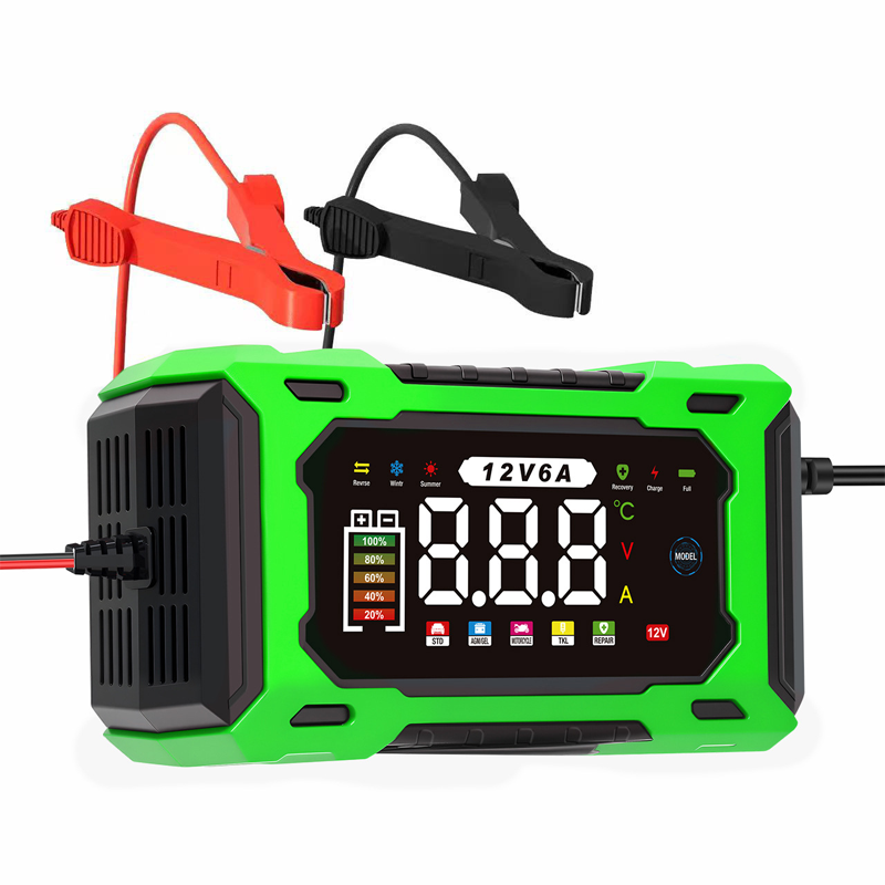 ⏳Time-Limited Special⏰12V 6A Smart Car Battery Charger – Pulse Repair Technology, Auto Maintain & Desulfation