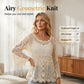 👒 🌊 Women's Vintage-Inspired Lace Cover-Up Blouse – Flare Sleeves, Bohemian Beachwear 🌸