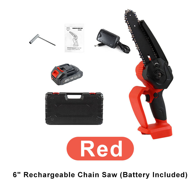 🔥Limited-time offer-Mini 6" Rechargeable Chain Saw (Battery Included)