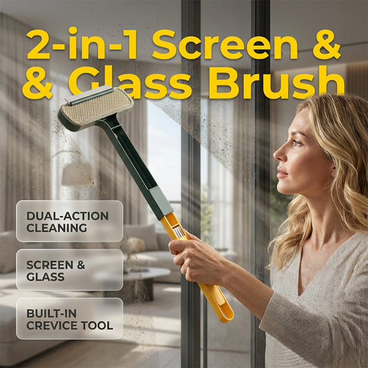 ⏰🔥LIMITED TIME 50% OFF! 🪟 2-in-1 Telescopic Window & Glass Cleaning Brush – Reach High, Clean Fast & Effortlessly ✨💪