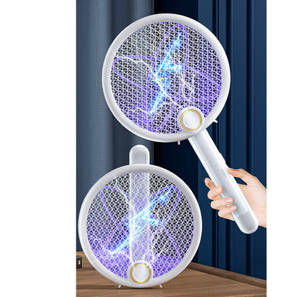 📢📢 50% OFF ⏰💎 Foldable Electric Mosquito Swatter with UV Attract Light – 2-in-1 Automatic Mosquito Killer🦟💡 Rechargeable, safe, ideal for home & travel.✅