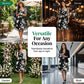 ⏰🔥LIMITED TIME 50% OFF! 🌸 Women’s Elegant Floral Print Chiffon Dress – Flowing, Lightweight & Perfect for Any Occasion ✨💃