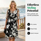 ⏰🔥LIMITED TIME 50% OFF! 🌸 Women’s Elegant Floral Print Chiffon Dress – Flowing, Lightweight & Perfect for Any Occasion ✨💃
