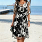 ⏰🔥LIMITED TIME 50% OFF! 🌸 Women’s Elegant Floral Print Chiffon Dress – Flowing, Lightweight & Perfect for Any Occasion ✨💃