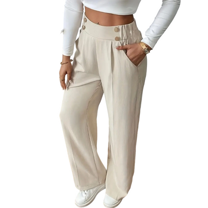 🌸Hot Sale 50% OFF💖Women's High-Waist Wide-Leg Trousers