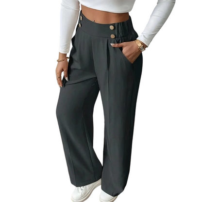 🌸Hot Sale 50% OFF💖Women's High-Waist Wide-Leg Trousers