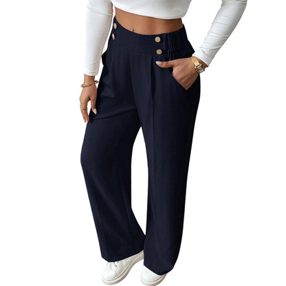 🌸Hot Sale 50% OFF💖Women's High-Waist Wide-Leg Trousers