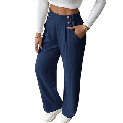 🌸Hot Sale 50% OFF💖Women's High-Waist Wide-Leg Trousers