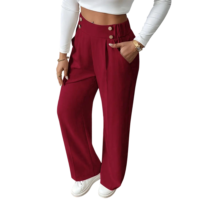 🌸Hot Sale 50% OFF💖Women's High-Waist Wide-Leg Trousers