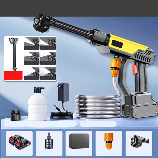 🔫 Cordless High-Pressure Washer Gun – Powerful, Rechargeable, Take It Anywhere – Wash Car, Floor, Fence with Ease 🚗💨