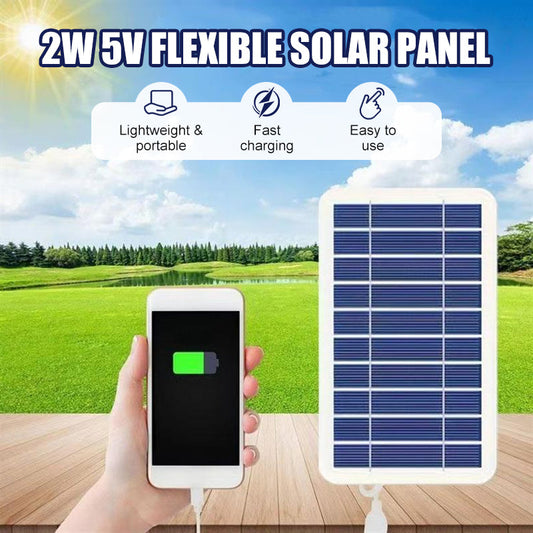 ⏳LAST DAY SALE 50% OFF!!🔥SunFlex™ 2W – Ultra-Thin Flexible Solar Charger (5V USB Output)☀️🔋