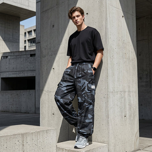 👖 LIMITED-TIME 50% OFF! 😎 Men’s Casual Camouflage Pants – Elastic Waist, Cargo Pockets, Jogger Cuffs 🪂