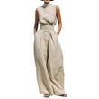 💥Last-day sale-Top & Wide-Leg Pant 2-Piece Set