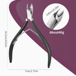 Nail clippers for paronychia, stainless steel angled nail clippers💡