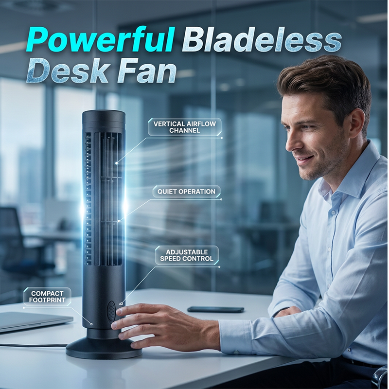 🎁2026 New Arrivals 50% OFF💥 USB-Powered Bladeless Tower Fan