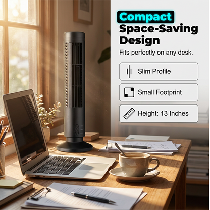 🎁2026 New Arrivals 50% OFF💥 USB-Powered Bladeless Tower Fan