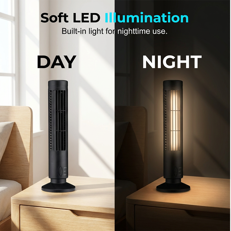 🎁2026 New Arrivals 50% OFF💥 USB-Powered Bladeless Tower Fan