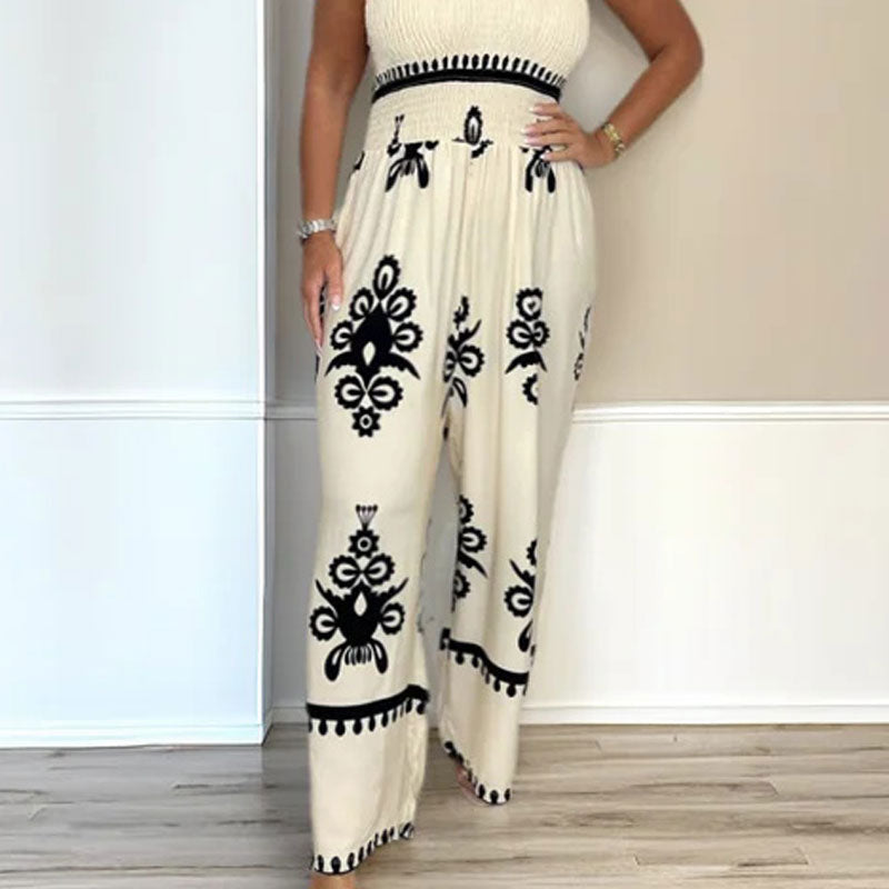 🥳2026 HOT SALE 50% OFF! 🥳💞Women's Sleeveless Halter Wide-leg Jumpsuit