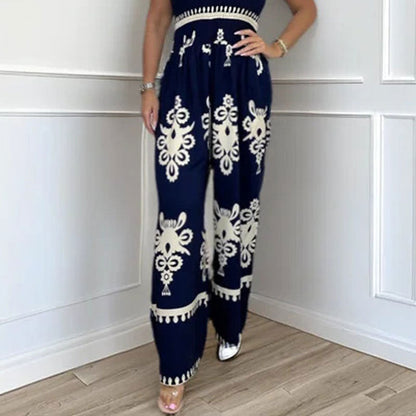 🥳2026 HOT SALE 50% OFF! 🥳💞Women's Sleeveless Halter Wide-leg Jumpsuit