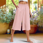⏰🔥LIMITED TIME 50% OFF! 👖 Casual Solid-Color Wide-Leg 3/4-Length Pants – Comfortable, Stylish & Effortlessly Chic ✨💃