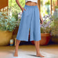 ⏰🔥LIMITED TIME 50% OFF! 👖 Casual Solid-Color Wide-Leg 3/4-Length Pants – Comfortable, Stylish & Effortlessly Chic ✨💃