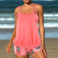 ✨ HALF-PRICE OFFER 👙 Women's Tankini with Blouson Top & Shorts 💥 Comfortable, Modern & Ideal for the Beach & Pool ☀️