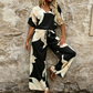 🎨Women's Floral Print Top & Wide-Leg Pants Set 🌸Summer Elegance Made Easy