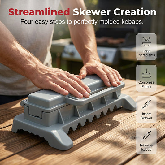 🔥50% OFF🍢 Skewer Molds | Quick shaping · No messy hands · Even heating · Non-stick and easy to clean