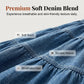 👗 Tiered Denim, Flattering A-Line Shape | Women's High-Waist Button Maxi Skirt
