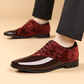 🌞Summer Sale: 50% Off!🤵Luxury Men's Contrast Dress Shoes - High-Gloss & Premium Texture - Perfect for Weddings & Galas - Ergonomic Comfort - The Ultimate Statement Shoe